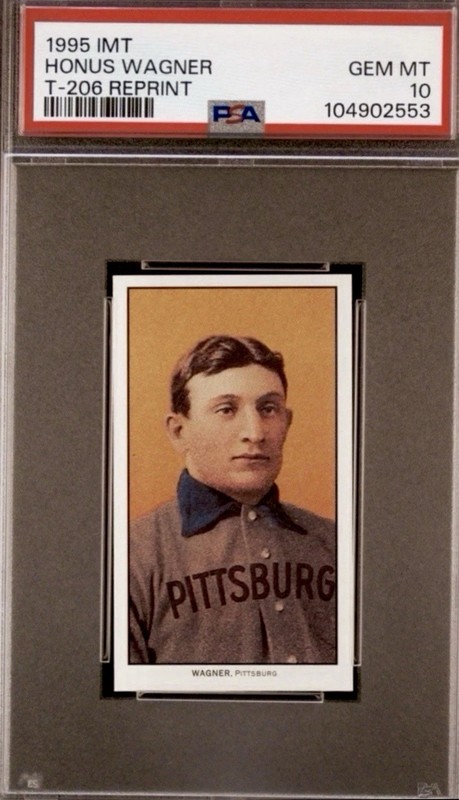 1909-11 T206⚾️HONUS WAGNER PORTRAIT HOF PITTSBURGH PIEDMONT PIRATES 1995 REPRINT
