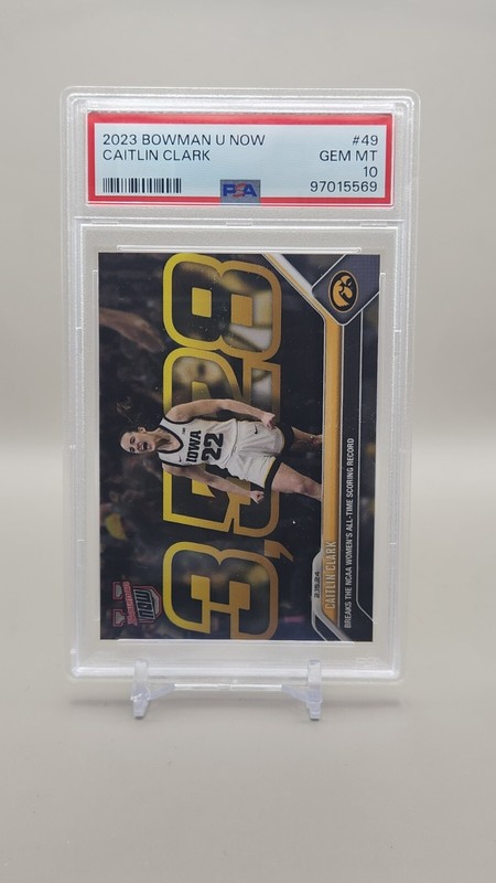 2023 Bowman U Now #49 Caitlin Clark RC PSA 10 GEM MT