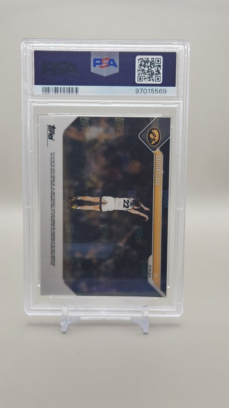 2023 Bowman U Now #49 Caitlin Clark RC PSA 10 GEM MT view 2