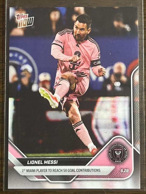 2025 Topps Now MLS #47 Lionel Messi Inter Miami CF