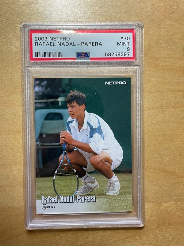 Rafael Nadal 2003 NetPro #70 Rookie card RC PSA 9 tennis legend 🇪🇸