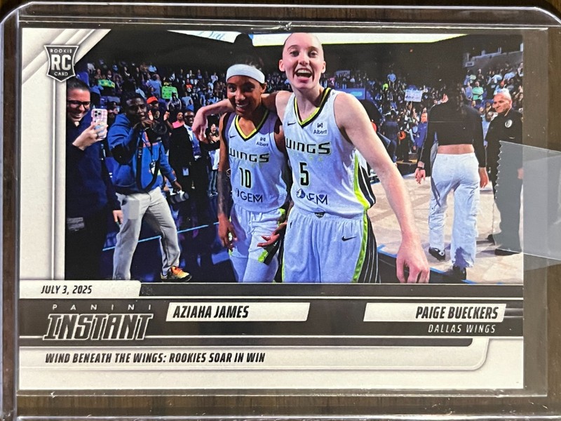 2025 Panini Instant WNBA #126 Aziaha James Paige Bueckers Dallas Wings RC