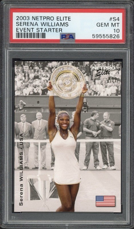 2003 Netpro Elite Serena Williams Rookie RC #S4 PSA 10 GEM MT