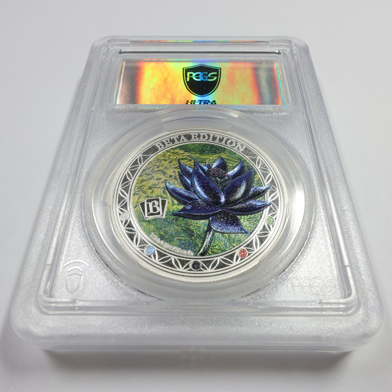 2024 PCGS INFINITY PR70 Samoa 1oz Silver Black Lotus Magic the Gathering 57364A view 2