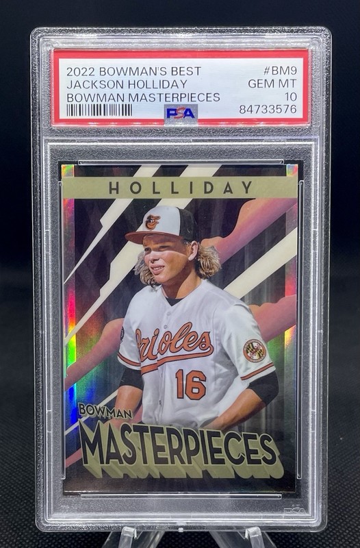 Jackson Holliday ROOKIE  PSA 10  2022 BOWMAN 1st Year view 2