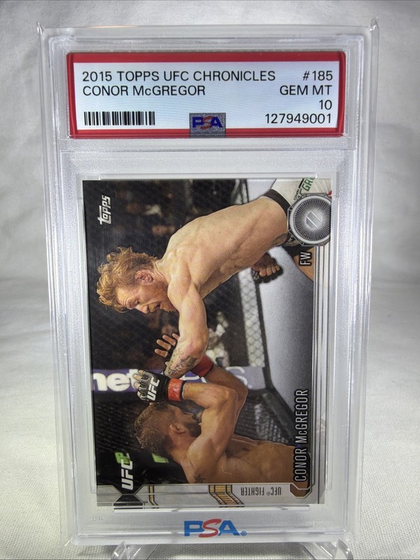 Conor McGregor PSA 10 Gem Mint 2015 Topps UFC Chronicles