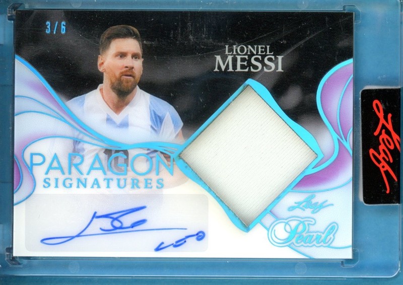 2025 Leaf Pearl Lionel Messi AUTO GAME-USED RELIC PARAGON #3/6