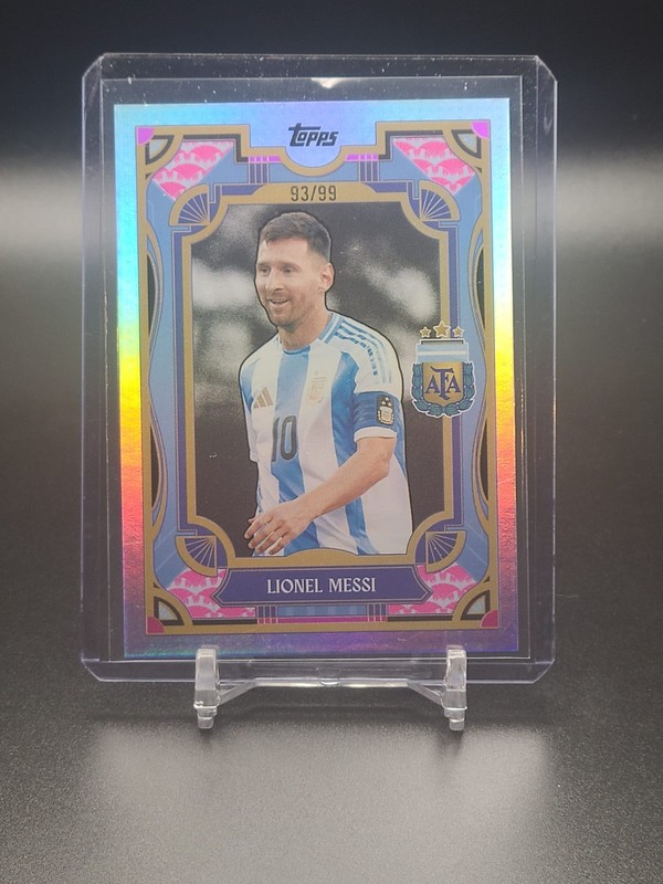 2024 Topps Argentina Team Set Lionel Messi #36 Pink Tango Refractor #93/99