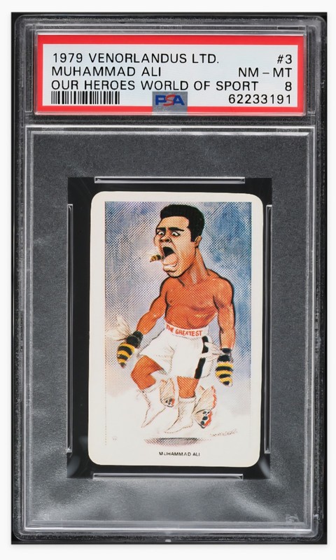 1979 🥊 PSA-8 - Muhammad Ali - #3 Venorlandus Ltd. World of Sport Our Heroes