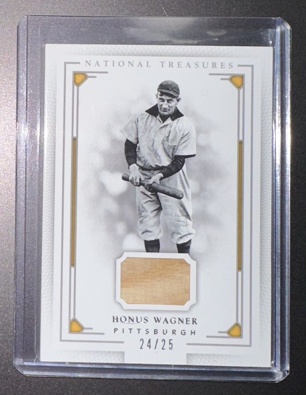 2016 Panini National Treasures Honus Wagner game used memorabilia bat #24/25
