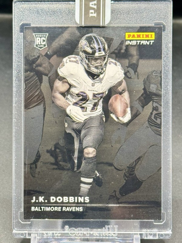 2020 Panini Instant J.K. Dobbins Rookie Spotlight One Of One 1/1 Broncos Ravens