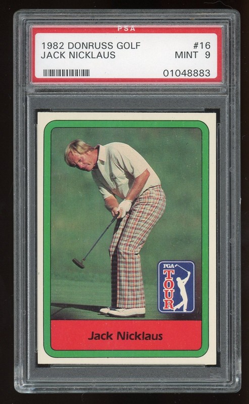 1982 Donruss Golf Jack Nicklaus Rookie Card PSA 9 Masters