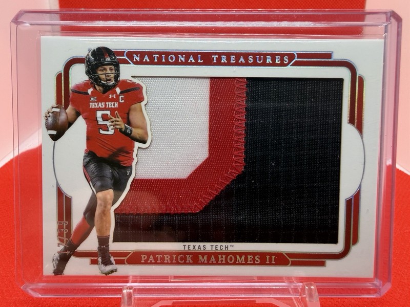 2025 National Treasures Patrick Mahomes 3 Color Patch /39 - Texas Tech KC Chiefs