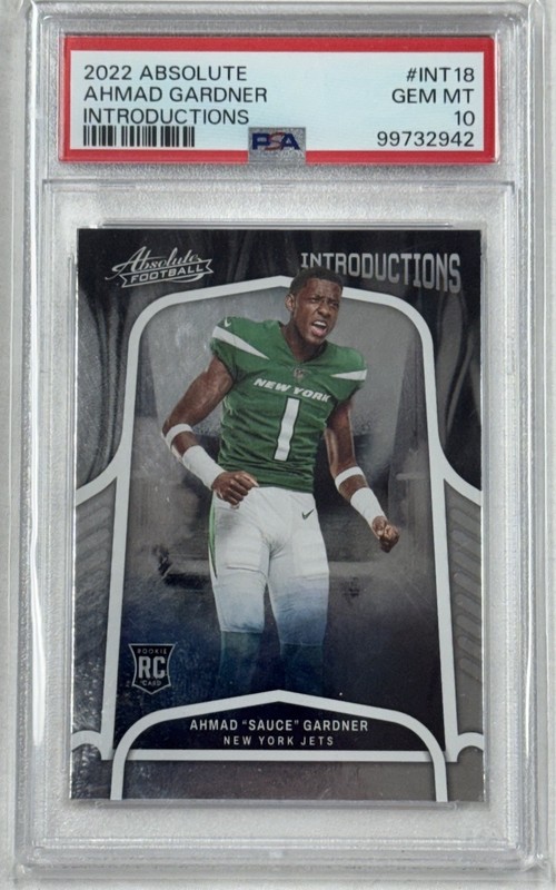 Ahmad  Gardner 2022 Panini Absolute Introductions PSA 10 GEM MT Rookie RC #int18