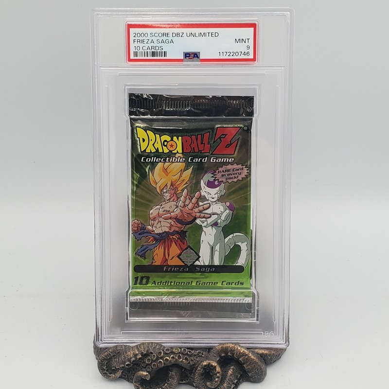 PSA 9 Mint Graded Frieza Saga Booster Pack Slab DBZ CCG TCG Dragon Ball Z Score