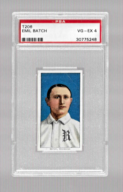1909-11 T206 SWEET CAPORAL 350 TOBACCO BASEBALL CARD PSA 4 EML BATCH ROCHESTER