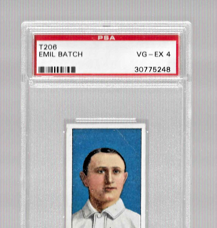 1909-11 T206 SWEET CAPORAL 350 TOBACCO BASEBALL CARD PSA 4 EML BATCH ROCHESTER view 2