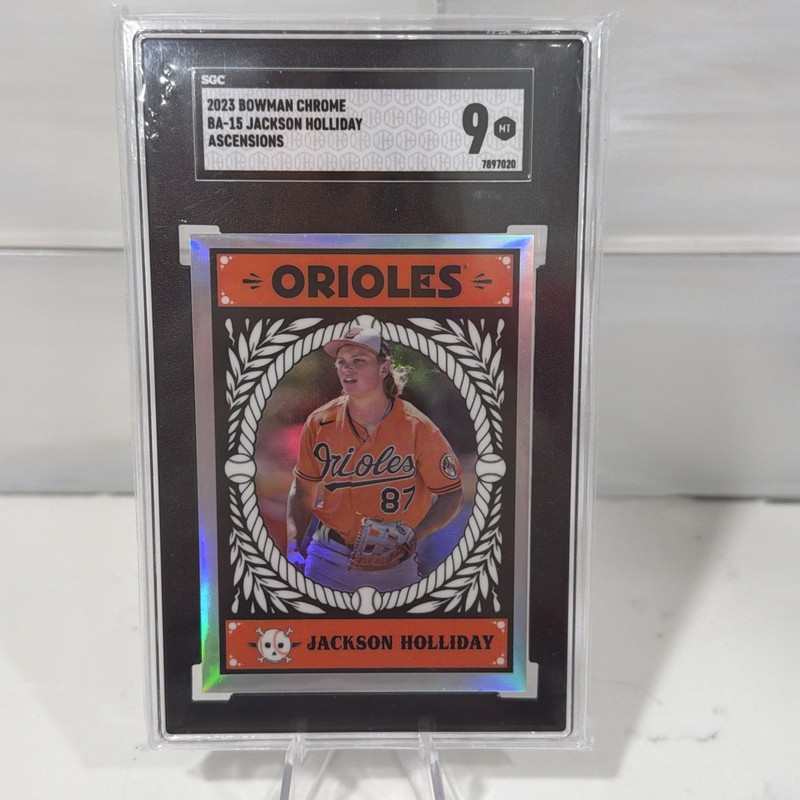 2023 Bowman Chrome Jackson Holliday PSA 9 BA-15