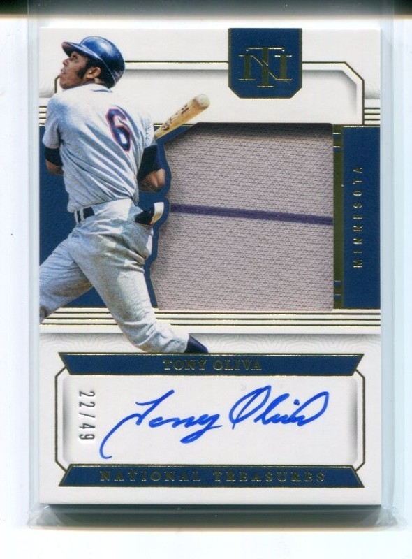 2024 Panini National Treasures Tony Oliva Patch Auto 22/49