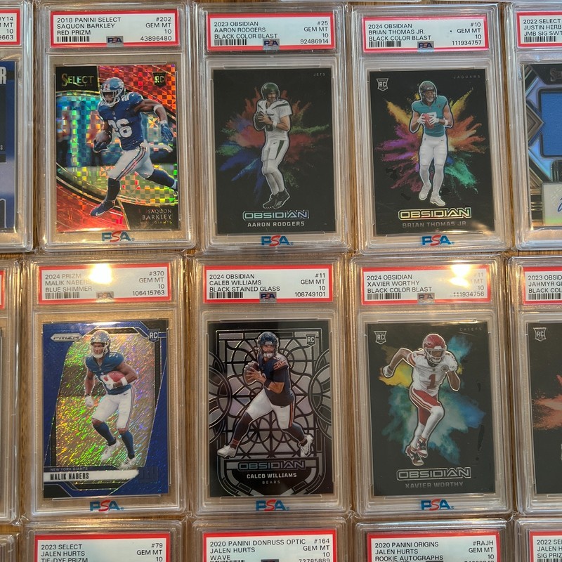 Ultimate Football SLAB Mystery Chase Pack Guaranteed One PSA Graded Card! 