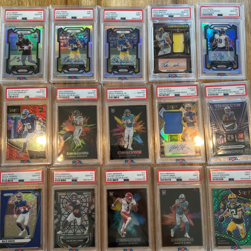 Ultimate Football SLAB Mystery Chase Pack Guaranteed One PSA Graded Card!  view 2