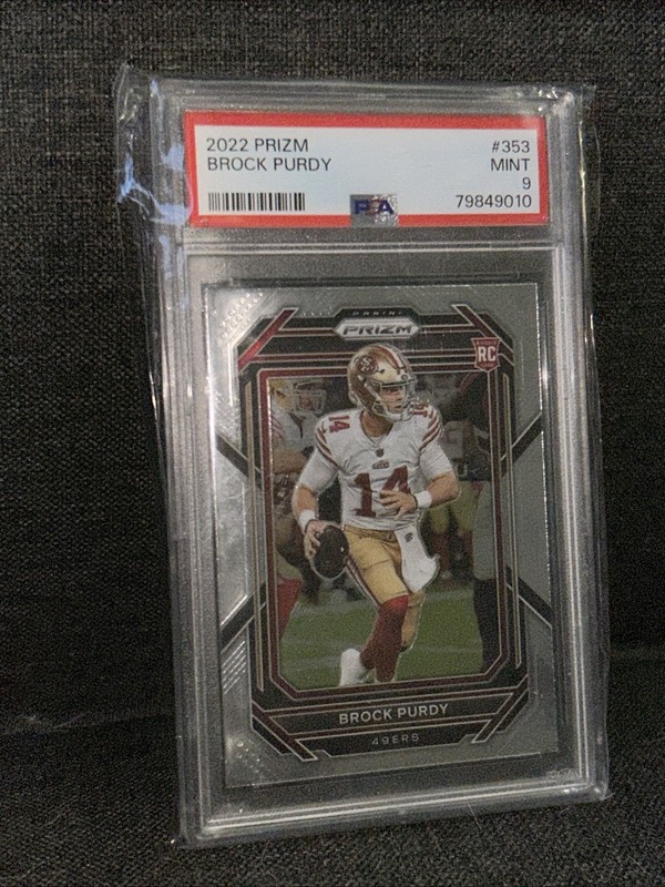 2022 Panini Prizm #353 Brock Purdy Rookie RC San Francisco 49ers PSA 9