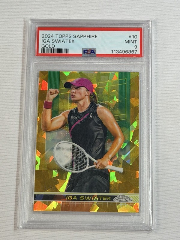 2024 Topps Sapphire Iga Swiatek #10 Gold /50 PSA 9