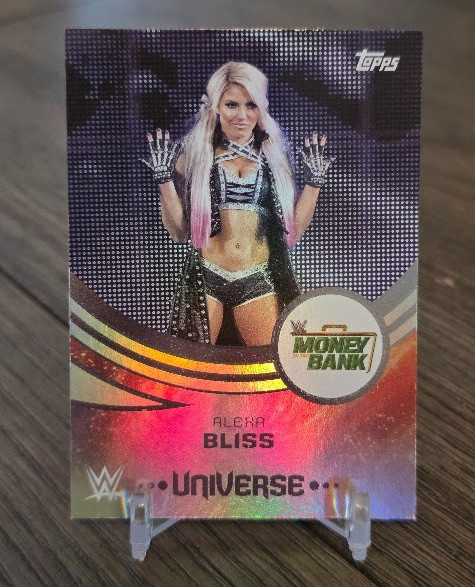 Alexa Bliss 2025 Topps Universe WWE #261 Money in the Bank Event Variation Card