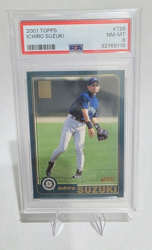 2001 Topps - Ichiro Suzuki #726 (RC) PSA 8