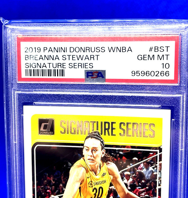 2019 Donruss WNBA Breanna Stewart SIGNATURE AUTO PSA 10! POP 7 view 2