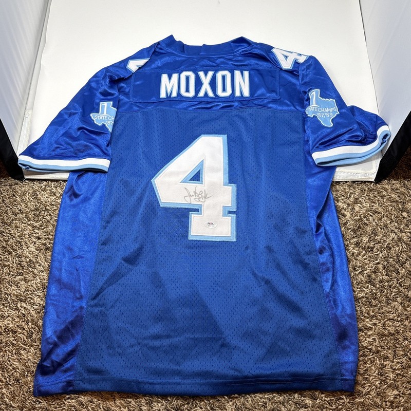 James Van Der Beek Signed #4 Varsity Blues “Mox” Football Jersey Autograph PSA