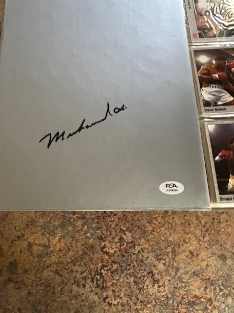 1991 All World Boxing Set & Promos in Binder Autographed by MUHAMMAD ALI PSA/LOA