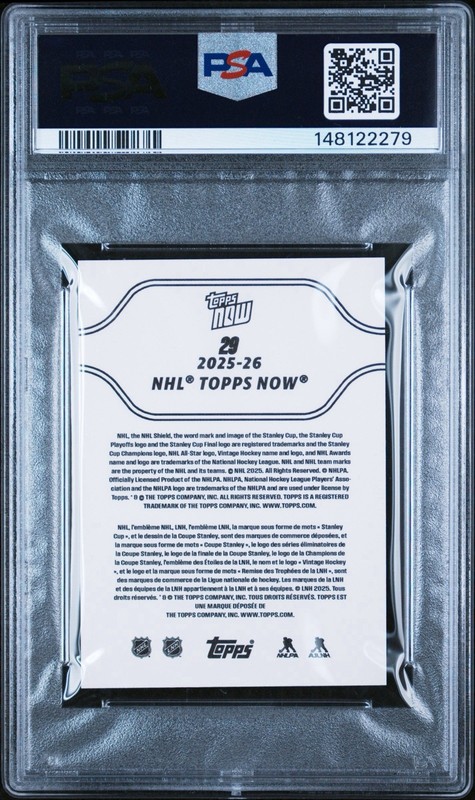 2025 Topps Now Alex Ovechkin 900th Goal NHL 11-5-25 sticker #29 - PSA 10 view 2