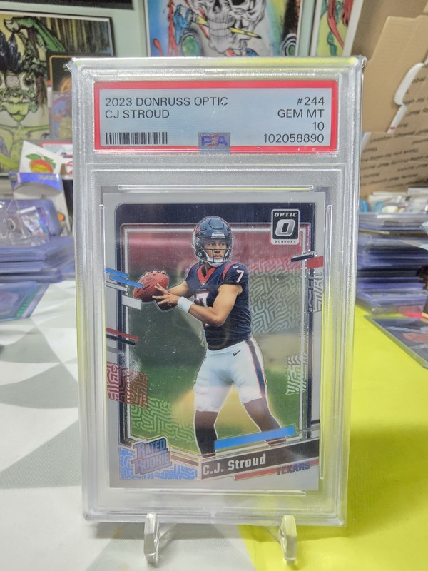 2023 Donruss Optic CJ Stroud Rated Rookie #244 PSA 10 Houston Texans RC