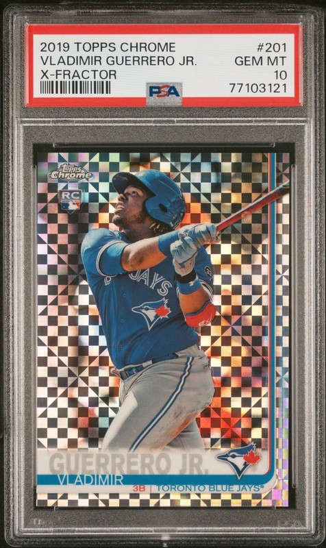 2019 Topps Chrome VLADIMIR GUERRERO JR Xfractor X-fractor PSA 10 Rookie RC #201
