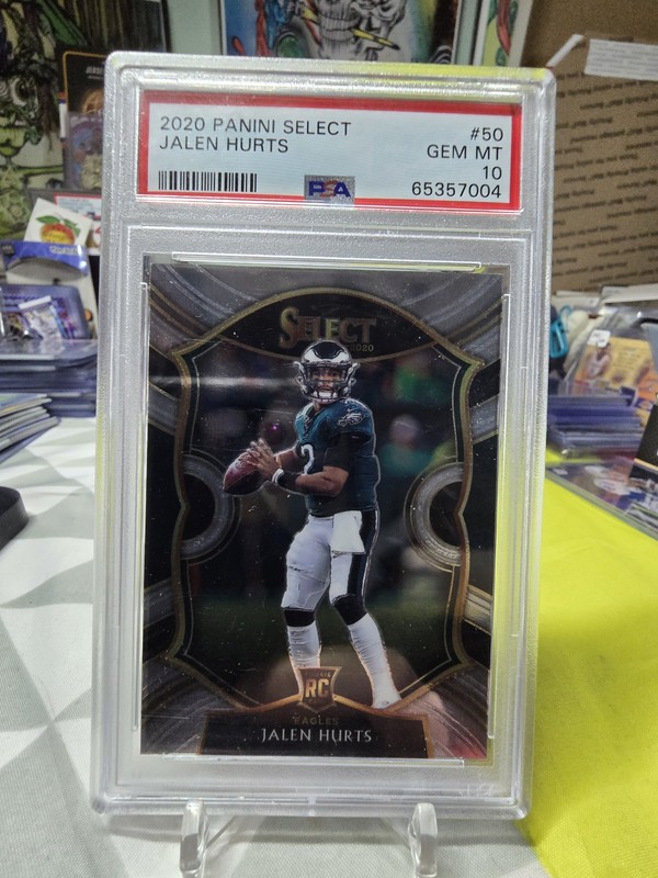 2020 Panini Select Jalen Hurts Concourse #50 PSA 10 Rookie RC Eagles