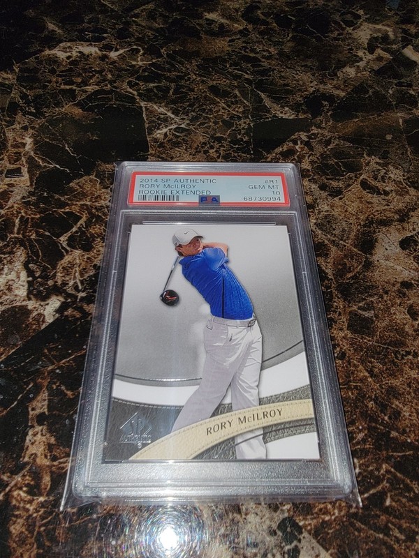 2014 SP Authentic Golf Rory Mcilroy Extended Rookie R1 PSA 10 MASTERS CHAMP 2026 view 2