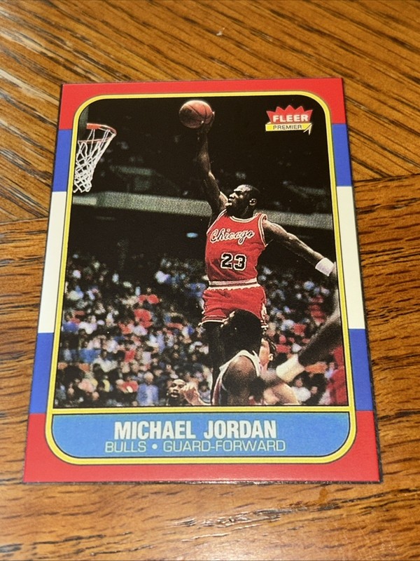 Michael Jordan Rookie 1986 Fleer Chicago Bulls RC 2" x 3" Magnet
