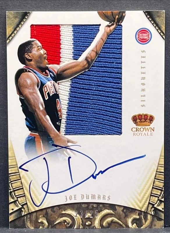 2012-13 Panini Preferred - Joe Dumars Silhouettes PRIME GAME-USED PATCH AUTO /25