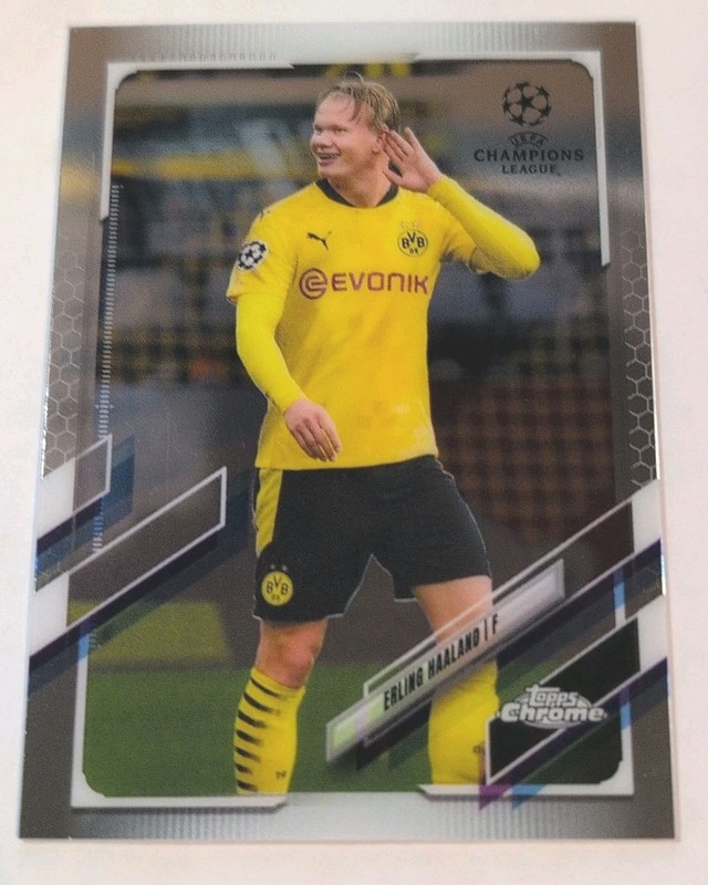 2020-21 Topps Chrome UCL - Erling Haaland #49