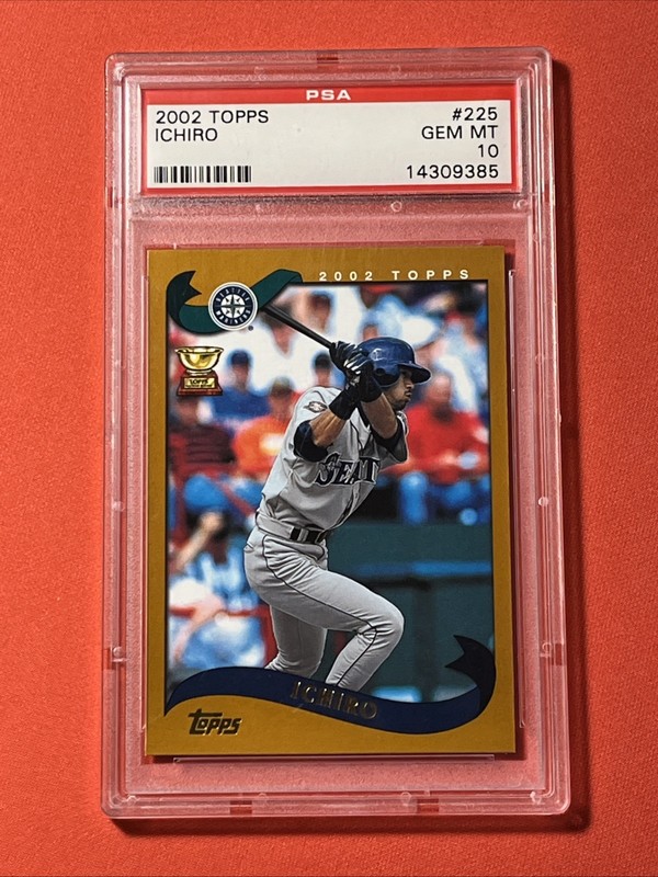 2002 Topps #225 Ichiro Suzuki 2nd Year 💎 PSA 10 GEM MINT 💎 Mariners HOF Iconic