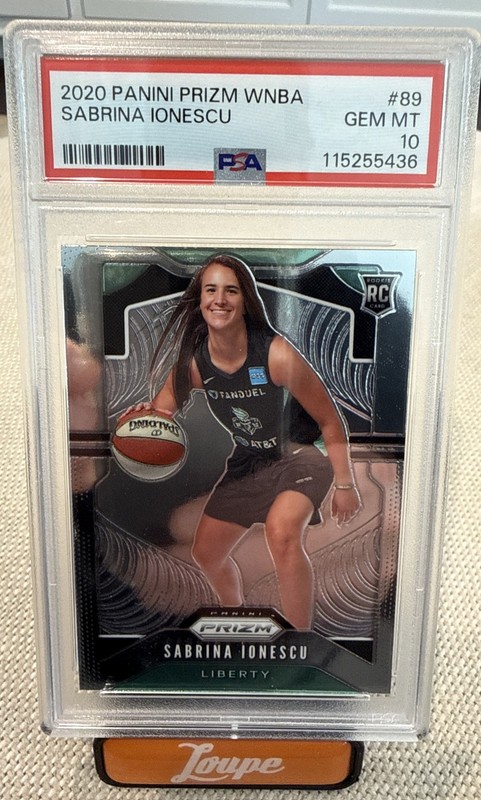 2020 Prizm WNBA #89 Sabrina Ionescu Rookie Card PSA 10 Gem Mint RC
