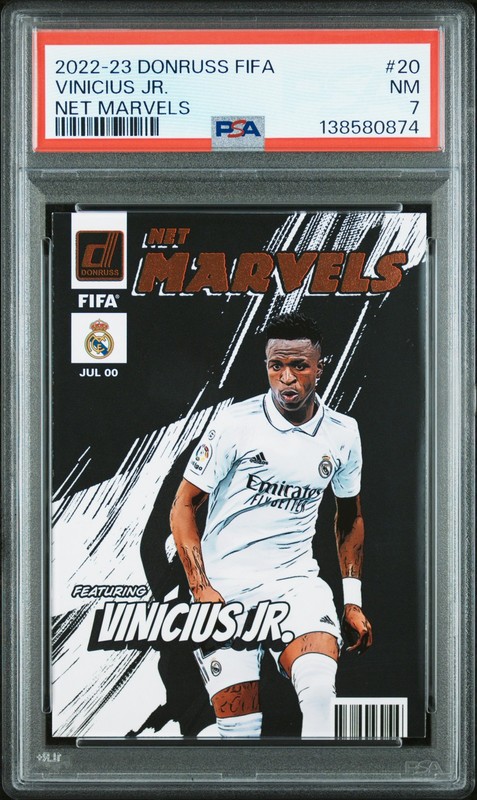 VINICIUS JR #20 - 2022 FIFA NET MARVELS PSA 7 - REAL MADRID - POP 13
