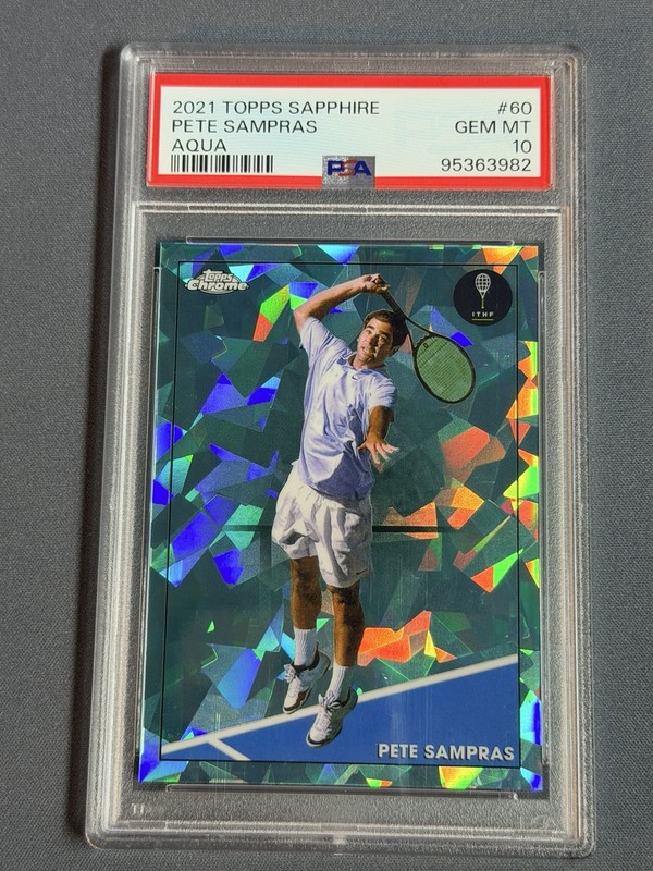2021 Topps Chrome Sapphire Edition - Pete Sampras #60 Aqua /199