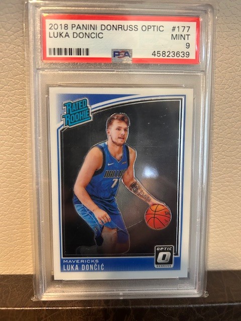 2018-19 Donruss Optic Rated Rookie Luka Doncic #177 PSA 9 MINT RC