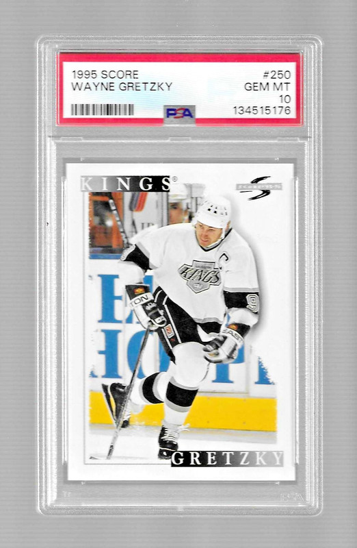 1995 SCORE HOCKEY CARD #250 HOF WAYNE GRETZKY PSA 10 GEM MINT LOS ANGELES KINGS