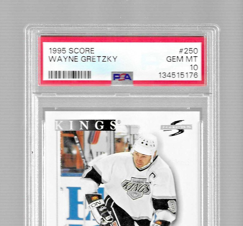 1995 SCORE HOCKEY CARD #250 HOF WAYNE GRETZKY PSA 10 GEM MINT LOS ANGELES KINGS view 2