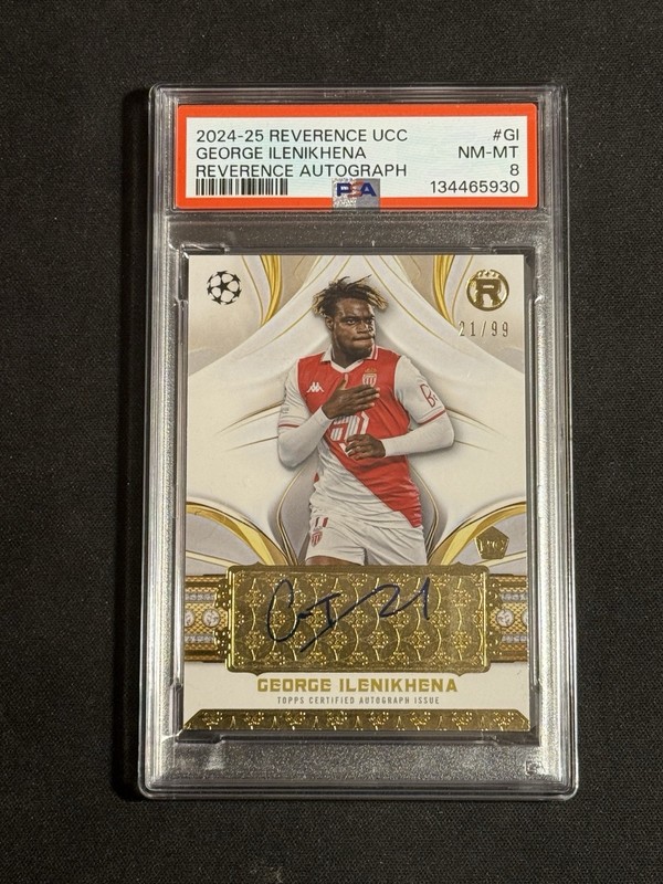 2024-25 Topps Reverence UCC George Ilenikhena Auto /99 PSA 8