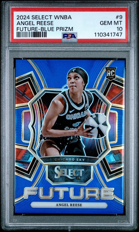 2024 Select WNBA Angel Reese Future RC Blue Prizm #4/49 Sky PSA 10