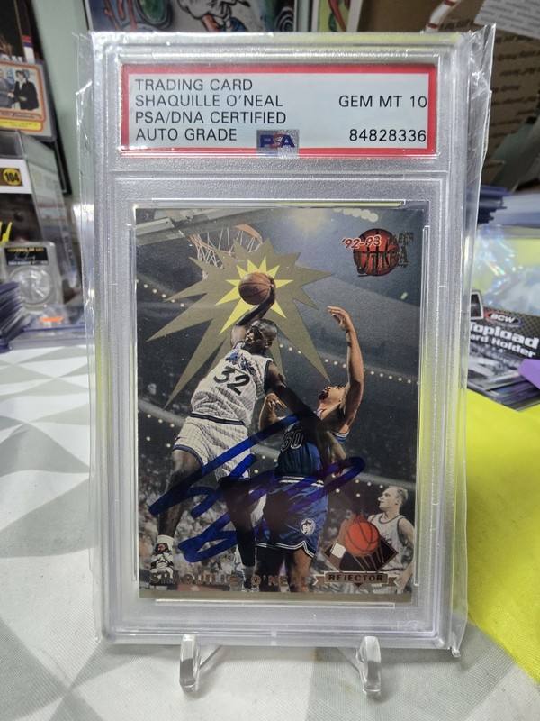 1992-93 Fleer Ultra Rejector Shaquille O'Neal Auto "KaBoom" #4 RC PSA GEM 10